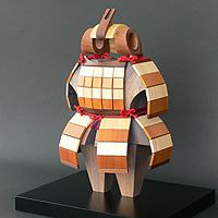 モダン木製五月人形　兜