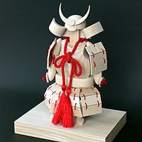 白木木製五月人形　兜