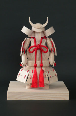 モダン木製五月人形